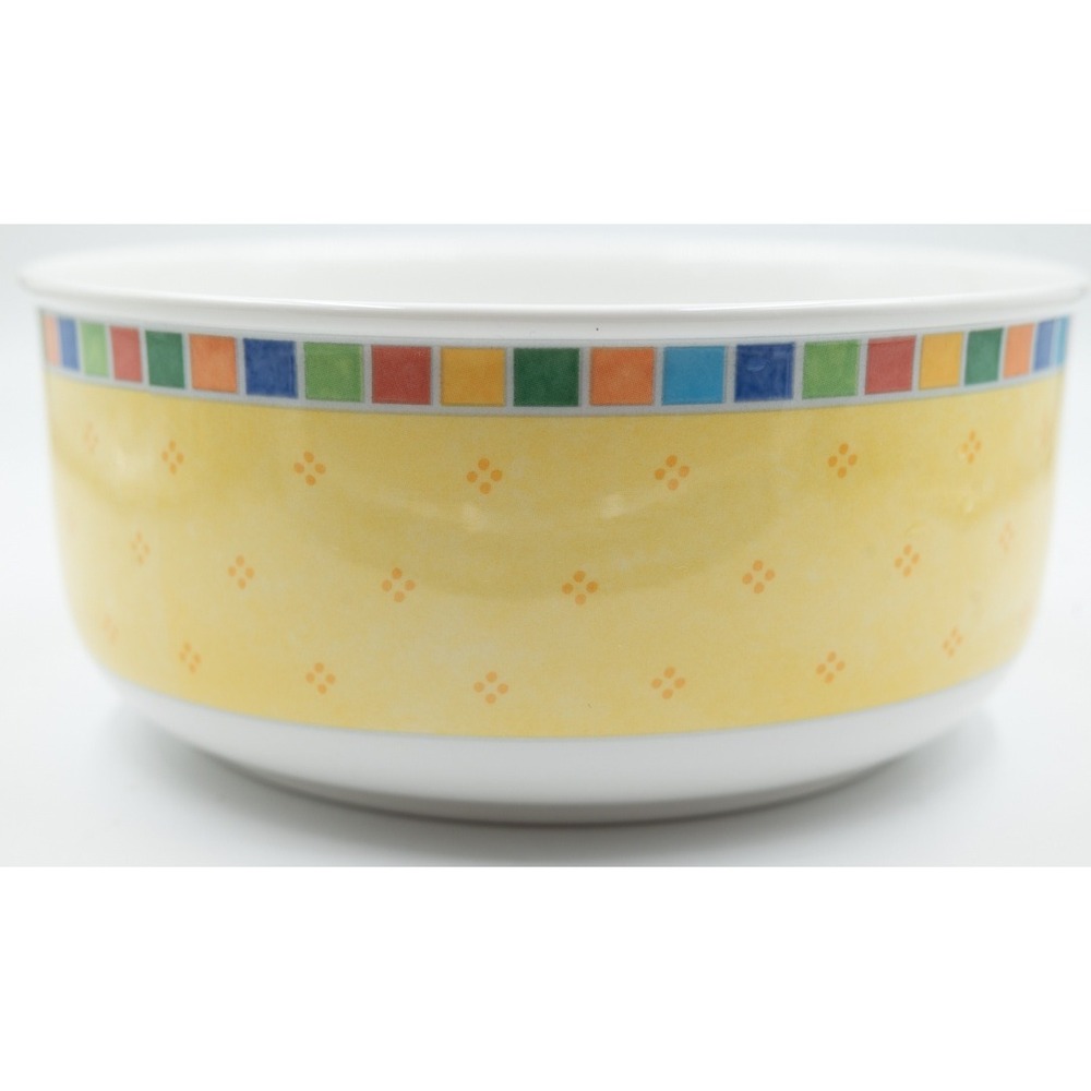 Villeroy & Boch Twist Alea Limone Fine China 8" Serving Bowl Yellow Multi Color